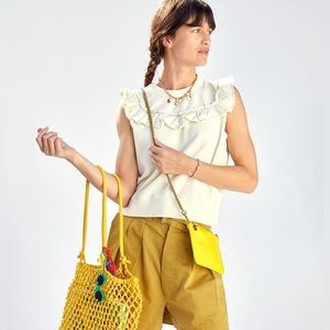 Clare V Charlotte Sweatshirt Vest, cream, NWT $135​